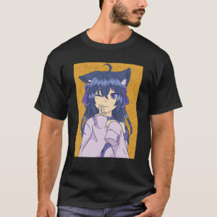Camiseta Anime Girl Lofi Aestética Da Kawaii Retro 90S Jap