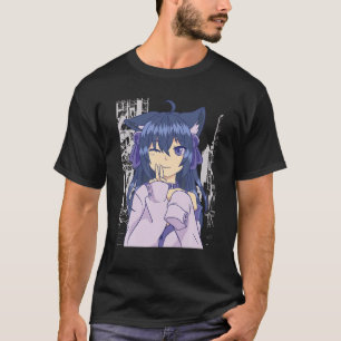 Camiseta Anime Girl Lofi Aestética Da Kawaii Retro 90S Japa