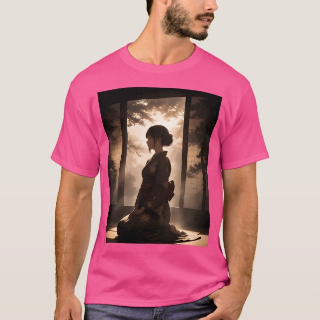 Camiseta Anime Girl Poster (Frente)