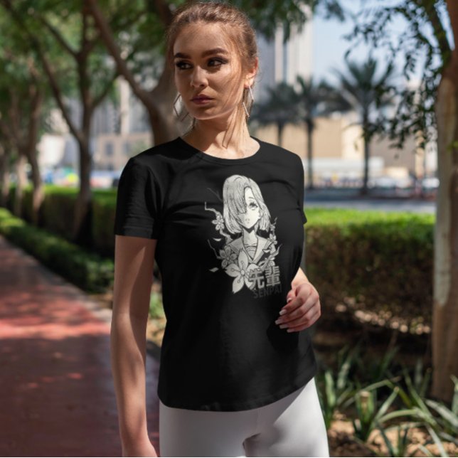 Camiseta Anime Girl Senpai (Criador carregado)
