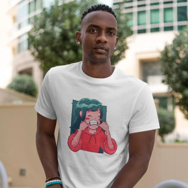 Camiseta Anime Glitch Girl (Criador carregado)