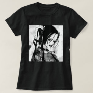 Camiseta Anime Gótica Aestética Waifu Japonês Otaku