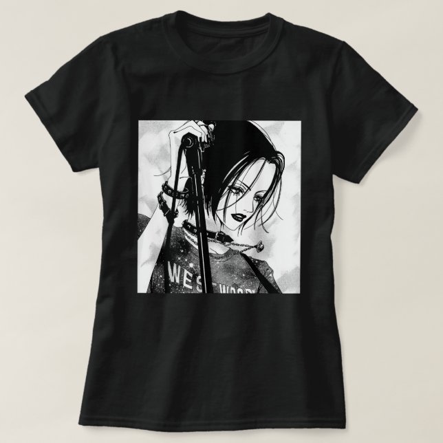 Camiseta Anime Gótica Aestética Waifu Japonês Otaku (Frente do Design)
