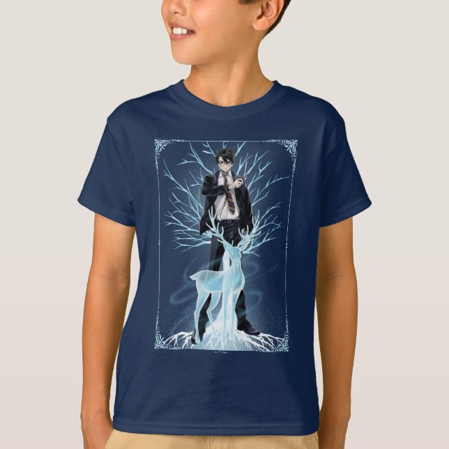 Camiseta Anime HARRY POTTER™ Stag Patronus (Frente)