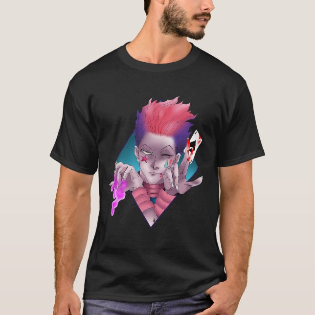 Camiseta Anime Hisoka Shirt Hunter X Hunter Manga Strip HXH (Frente)