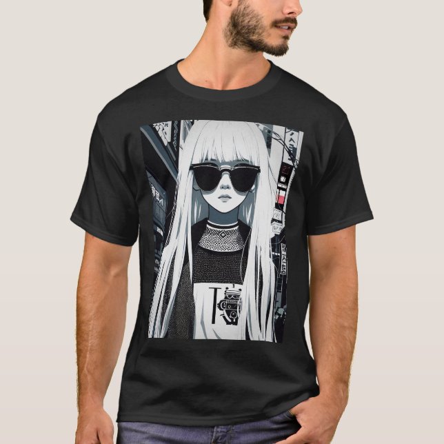 Camiseta Anime Japanese Fashion Aesthetic Girl (Frente)