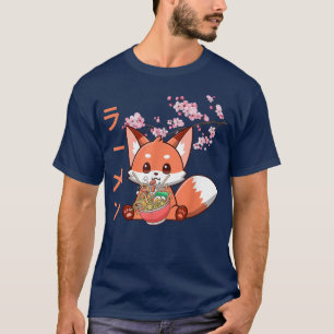 Camiseta Anime Japonês Cute Kawaii Para Comer Ramen Noodles