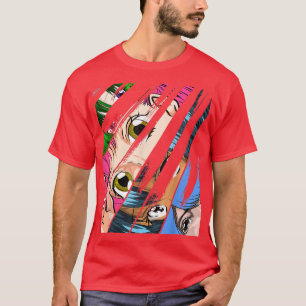 Camiseta Anime japonês Manga Otaku Kawaii