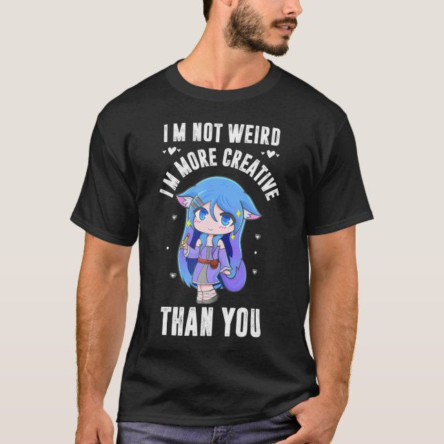 Camiseta Anime Japonês Não Sou Estranho Sou Apenas Mais Cri (Frente)