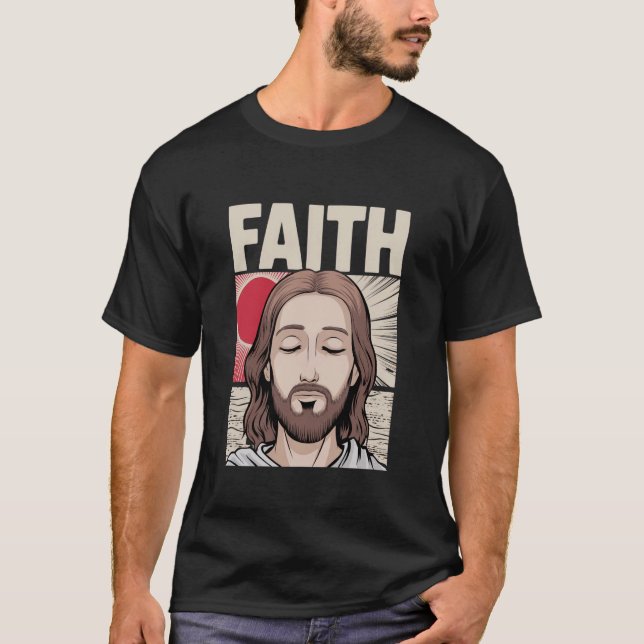 Camiseta Anime Jesus Gift Funny Japanese Christ God Christi (Frente)