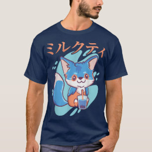 Camiseta Anime Kawaii Bonito FoMilk TeaJaponês Aestética 96