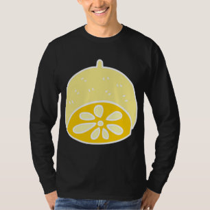 Camiseta Anime Kawaii, Comida de limão-branco-amarelo
