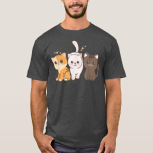 Camiseta Anime Kawaii Cute - Esquadrão Cat Kitten Street -
