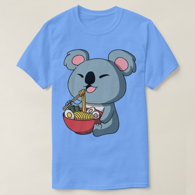 Camiseta Anime Kawaii Koala Bear Aodora Asiática Ram Japonê (Frente do Design)
