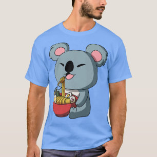 Camiseta Anime Kawaii Koala Bear Aodora Asiática Ram Japonê