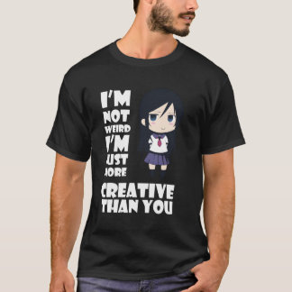 Camiseta Anime Kawaii Não É Estranho Apenas Mais Criativo D
