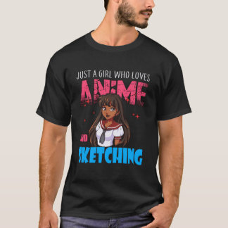 Camiseta Anime Lover Girl É Uma Menina Que Ama Anime E S