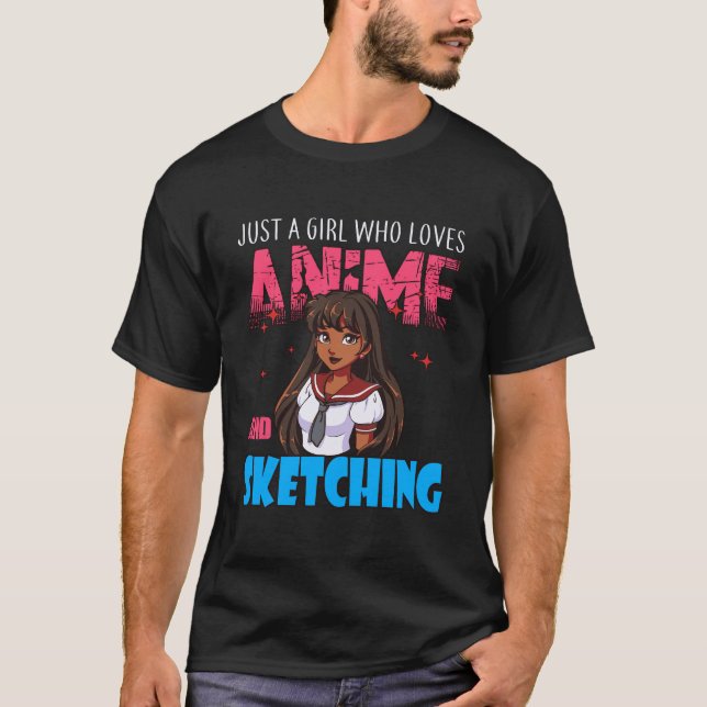 Camiseta Anime Lover Girl É Uma Menina Que Ama Anime E S (Frente)