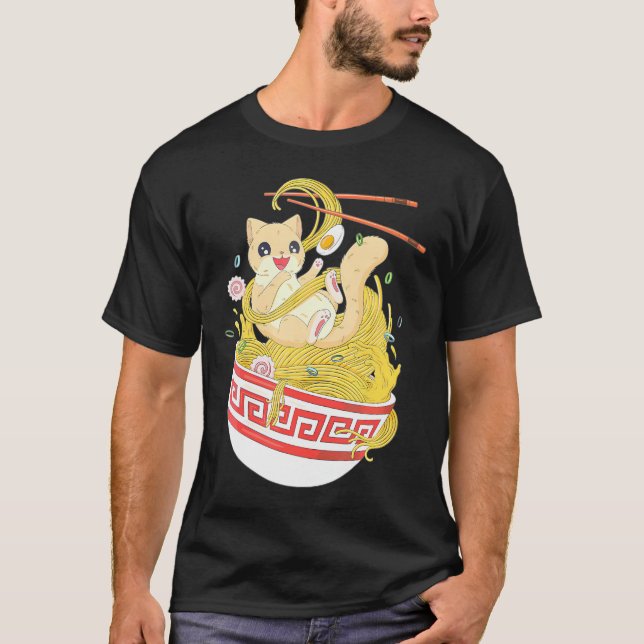 Camiseta Anime Lover Kawaii Stuff Bowl Ramen Noodle Japanes (Frente)