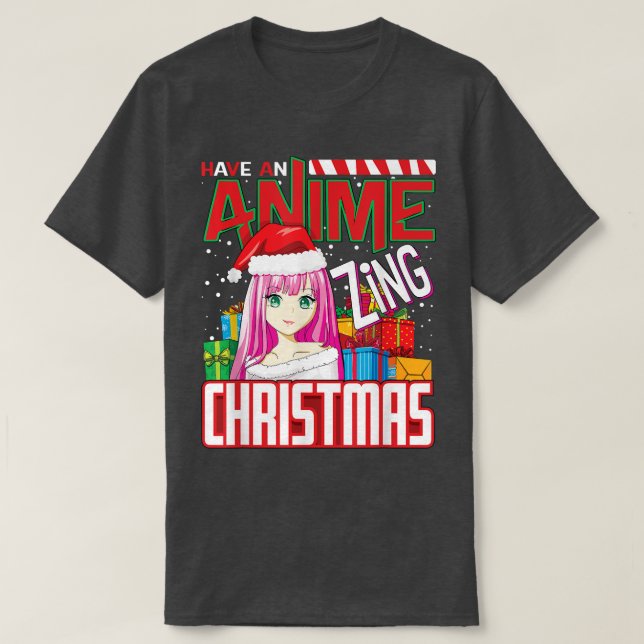 Camiseta Anime Lover Tem Um Anime Zing Natal  (Frente do Design)