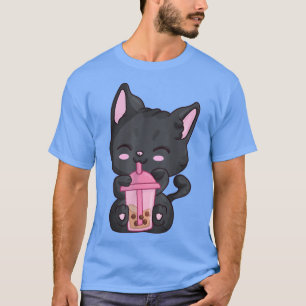 Camiseta Anime Maneki Neko Cat Girls Women, Kawaii Bubble B