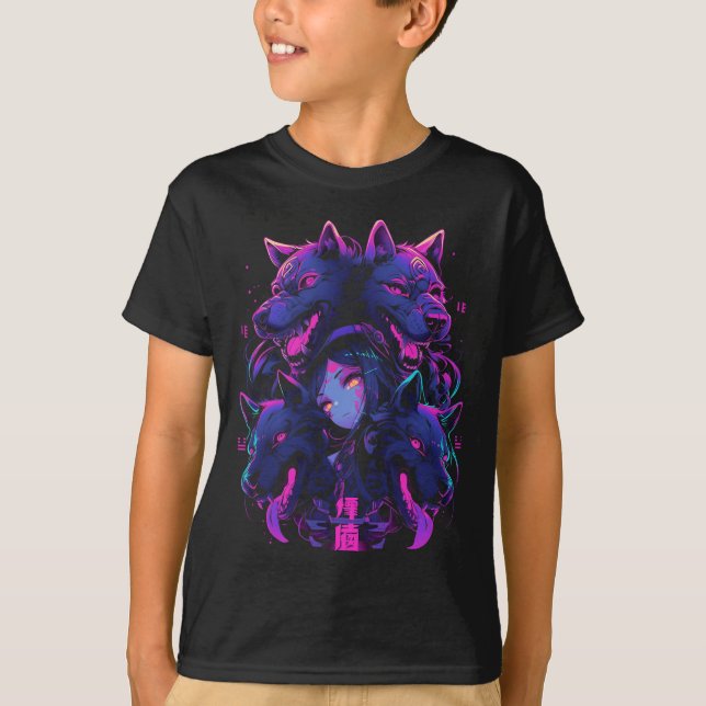 Camiseta Anime Manga Cyberpunk Aestética Techwear Harajuku (Frente)