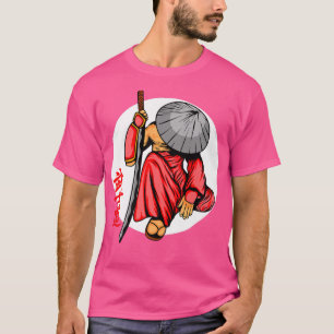Camiseta Anime Manga de Arte Marcial Japonesa Samurai Vinta