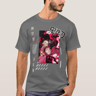 Camiseta Anime Manga Japan Demon Style Otaku Clothing
