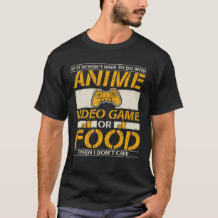 Camiseta Anime Manga Video Game Controller Ou Comida Depois