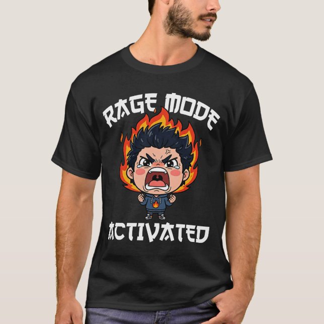 CAMISETA ANIME - MODO FÚRIA ATIVADO (Frente)