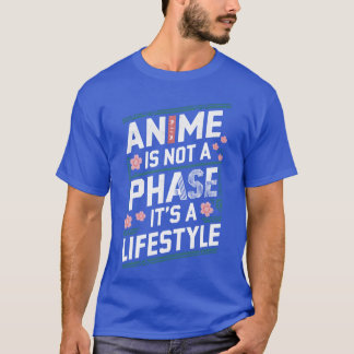 Camiseta Anime Não É Uma Fase É Um Estilo de Vida menino