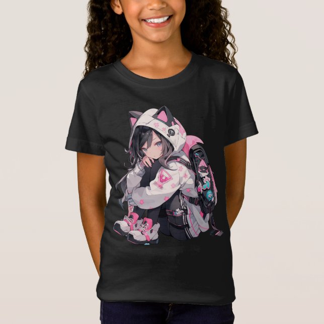 Camiseta Anime Neko BestFril T-Shirt (Frente)