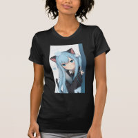 Anime Neko Cat Girl Pastel Kawaii Japonês Waifu O