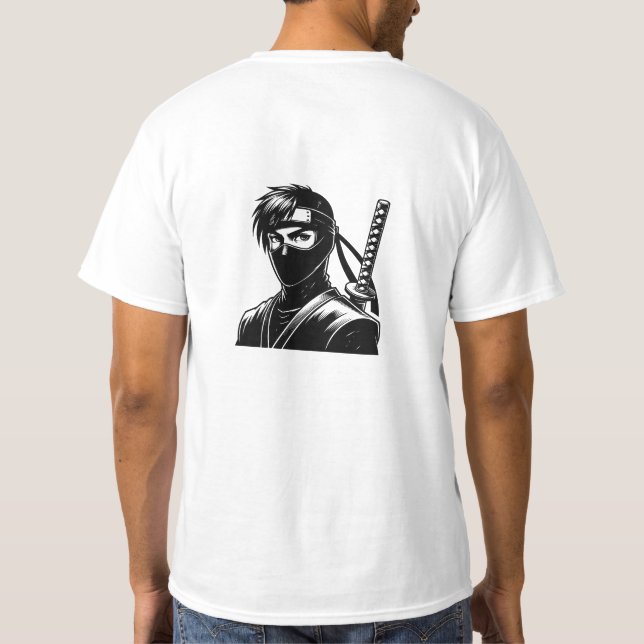 Camiseta Anime Ninja Warrior Mangs T-Shirt (Verso)