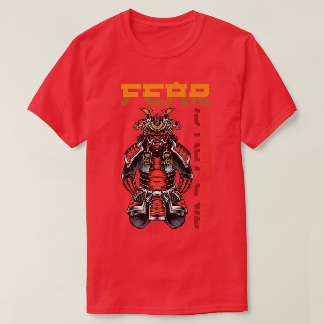 Camiseta Anime Ninjas  Fear Is Not Evil  Samurais  Katanas  (Frente do Design)