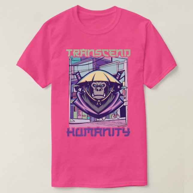 Camiseta Anime Ninjas Transcend Humanity Gorilla Samurais (Frente do Design)
