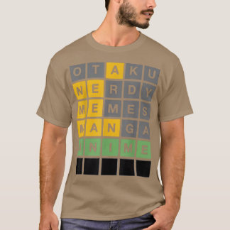 Camiseta Anime o Jogo de Animação Japonês para Otaku Word G
