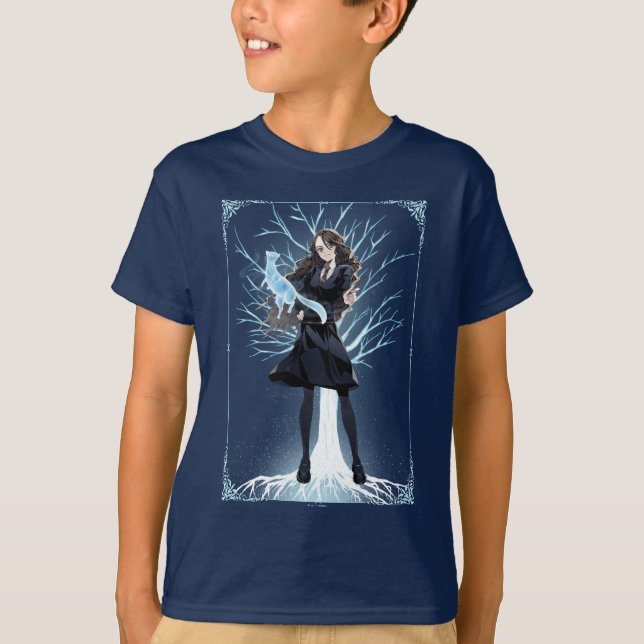 Camiseta Anime O Patrono de Hermione Granger é uma Lontra (Frente)