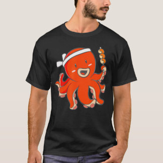Camiseta Anime Octopus Sushi no Japão Tradicional