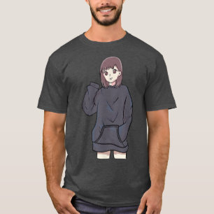Camiseta Anime Otaku Girl - Linda Arte Cultural do Japão -