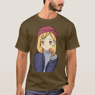 Camiseta Anime Otaku Girl - Outono - Arte de Cultura do Jap