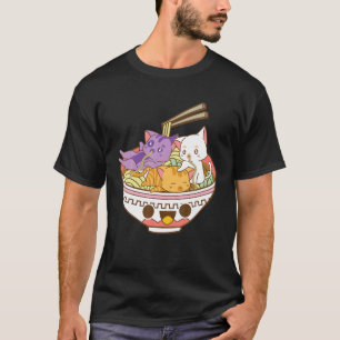 Camiseta Anime Pansexual Ramen Tee Cats Japoneses Ramen Noo