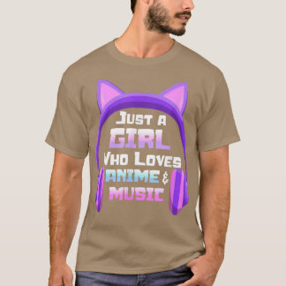 Camiseta Anime para Garotas Adolescentes Apenas Uma Raparig