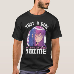 Camiseta Anime Para Meninas Adolescentes Apenas Uma Menina