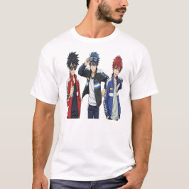 Camiseta Anime Racing Team Trio T-Shirt - Cool Sports Anime