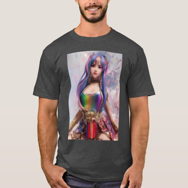 Camiseta Anime Rainbow vintage (Frente)