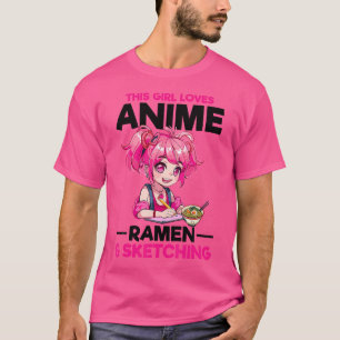 Camiseta Anime Ramen Desenhando Desenho Otaku Japão Manga