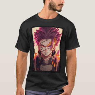 Camiseta Anime Red Hair Warrior God
