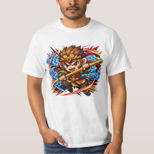 Camiseta Anime Rei Macaco Sun Wukong - Jornada ao Oeste