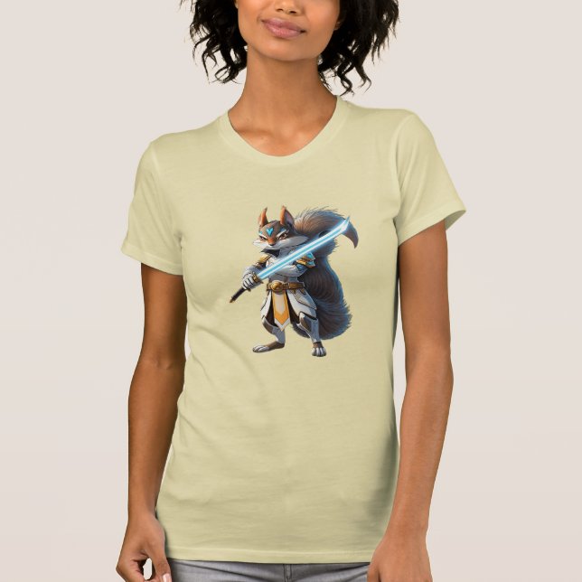Camiseta Anime Samurai Esquilo Guerreiro (Frente)